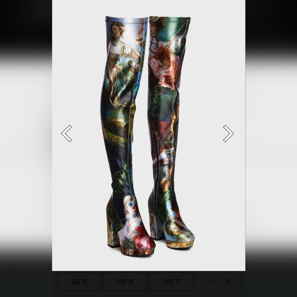 Grunge goth thigh high tattooed renaissance art boots fine art italy gypsy